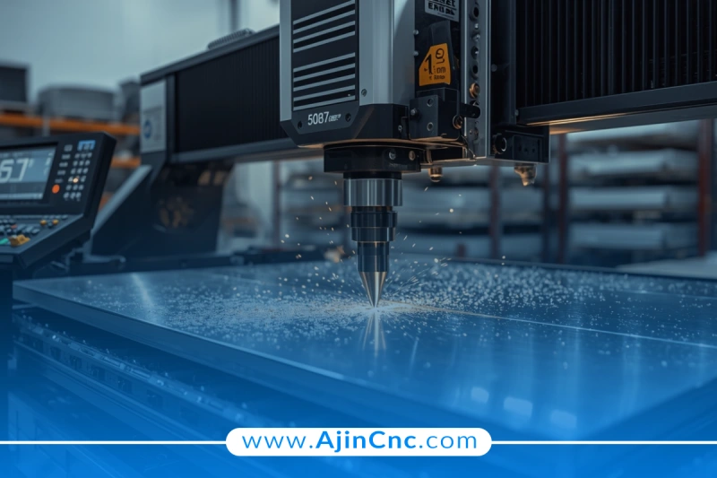 برش آلومینیوم با CNC در محیط صنعتی