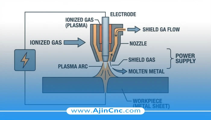 نحوه عملکرد تکنولوژی برش پلاسما و ایجاد قوس الکتریکی