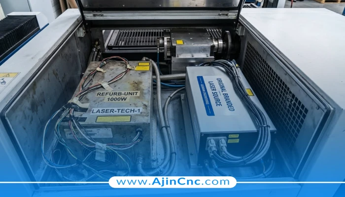 سورس لیزر تقلبی و اختلاف توان واقعی در دستگاه لیزر فایبر چینی بی‌کیفیت